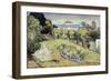 Daubigny's Garden by Vincent Van Gogh-Vincent van Gogh-Framed Premium Giclee Print