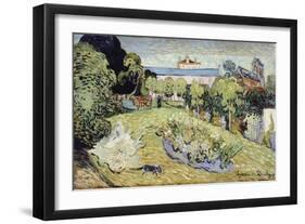 Daubigny's Garden by Vincent Van Gogh-Vincent van Gogh-Framed Premium Giclee Print