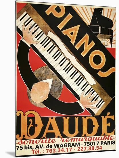 Daude Pianos-null-Mounted Giclee Print