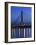 Daugava River, Vansu Bridge, Riga, Latvia-Walter Bibikow-Framed Photographic Print