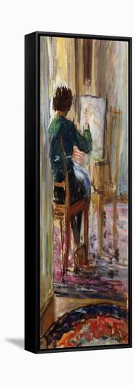 Daughter of the Artist; La Fille De L'Artiste-Henri Lebasque-Framed Stretched Canvas