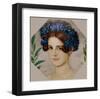 Daughter of the artist with cornflowers in her hair, 1909-Franz von Stuck-Framed Giclee Print