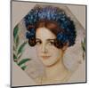Daughter of the artist with cornflowers in her hair, 1909-Franz von Stuck-Mounted Giclee Print