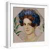 Daughter of the artist with cornflowers in her hair, 1909-Franz von Stuck-Framed Giclee Print