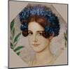 Daughter of the artist with cornflowers in her hair, 1909-Franz von Stuck-Mounted Giclee Print