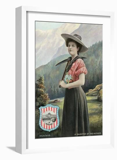 Daughter of the Rockies-null-Framed Art Print