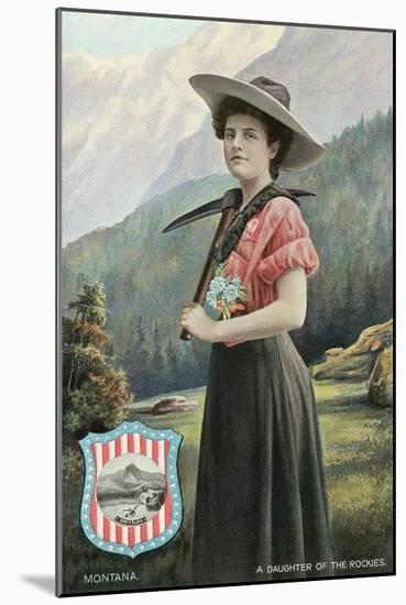 Daughter of the Rockies-null-Mounted Art Print