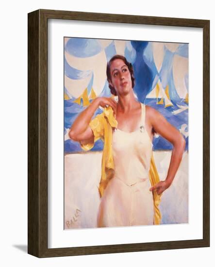 Daughter of the Sun-Giacomo Balla-Framed Giclee Print