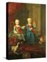 Daughters of Charles III of Bourbon-Giuseppe Bonito-Stretched Canvas