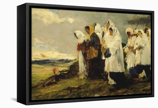 Daughters of Mary-Lorenzo Delleani-Framed Stretched Canvas