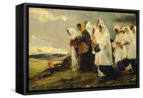 Daughters of Mary-Lorenzo Delleani-Framed Stretched Canvas