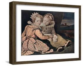 Daughters of the Painter, 17th Century-Paul de Vos-Framed Giclee Print