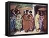 Daughters of the Sun-Mortimer Ludington Menpes-Framed Stretched Canvas