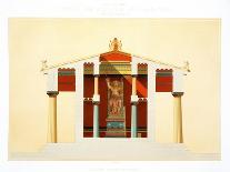 Longitudinal section of the Temple of Jupiter at Aegina (323-27 BC)-Daumont-Giclee Print