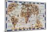 Dauphin Map by Pierre Desceliers Made for Prince Henry, c.1546-null-Mounted Giclee Print