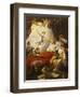 Dauphin the Royal Highness Dying and Duc Who Presents the Crown of Immortality-Jean-francois Lagrenee-Framed Giclee Print