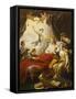 Dauphin the Royal Highness Dying and Duc Who Presents the Crown of Immortality-Jean-francois Lagrenee-Framed Stretched Canvas