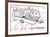 Dauphine Continential Travel Trailer-null-Framed Premium Giclee Print