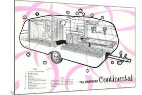 Dauphine Continential Travel Trailer-null-Mounted Premium Giclee Print