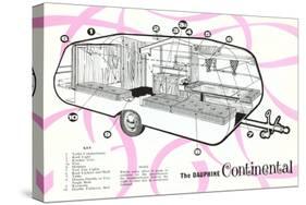 Dauphine Continential Travel Trailer-null-Stretched Canvas