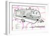 Dauphine Continential Travel Trailer-null-Framed Art Print