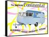 Dauphine Continential Travel Trailer-null-Framed Stretched Canvas