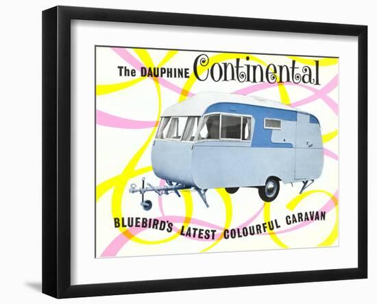 Dauphine Continential Travel Trailer-null-Framed Art Print