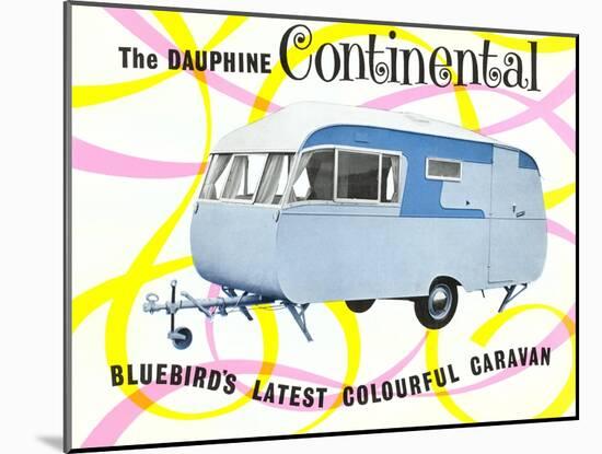 Dauphine Continential Travel Trailer-null-Mounted Art Print