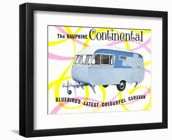 Dauphine Continential Travel Trailer-null-Framed Art Print