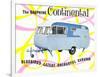 Dauphine Continential Travel Trailer-null-Framed Art Print