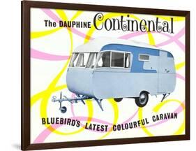 Dauphine Continential Travel Trailer-null-Framed Art Print