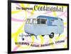 Dauphine Continential Travel Trailer-null-Framed Art Print