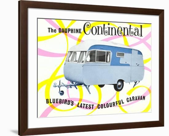 Dauphine Continential Travel Trailer-null-Framed Art Print