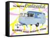 Dauphine Continential Travel Trailer-null-Framed Stretched Canvas