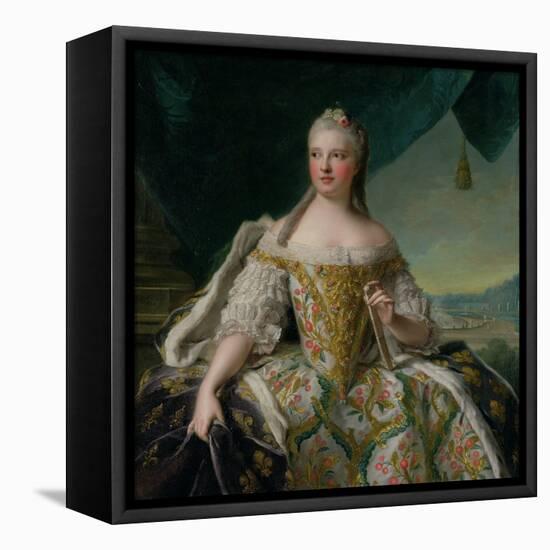 Dauphine Marie-Josephe De Saxe (1731-67) 1751-Jean-Marc Nattier-Framed Stretched Canvas