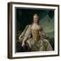 Dauphine Marie-Josephe De Saxe (1731-67) 1751-Jean-Marc Nattier-Framed Giclee Print