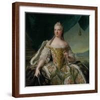Dauphine Marie-Josephe De Saxe (1731-67) 1751-Jean-Marc Nattier-Framed Giclee Print