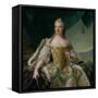 Dauphine Marie-Josephe De Saxe (1731-67) 1751-Jean-Marc Nattier-Framed Stretched Canvas