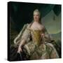 Dauphine Marie-Josephe De Saxe (1731-67) 1751-Jean-Marc Nattier-Stretched Canvas