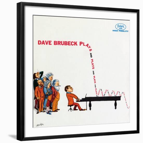 Dave Brubeck - Plays and Plays and Plays-null-Framed Art Print