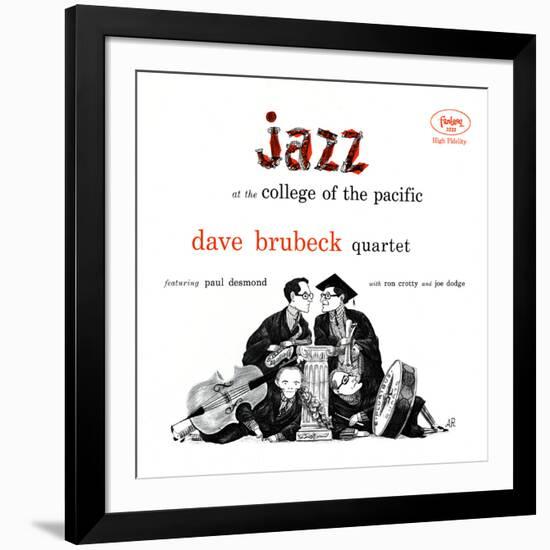 Dave Brubeck Quartet - Jazz at College of the Pacific-null-Framed Art Print