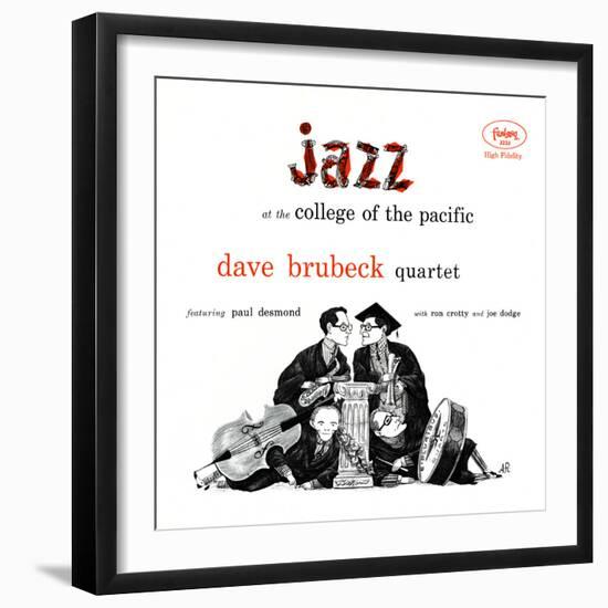 Dave Brubeck Quartet - Jazz at College of the Pacific-null-Framed Art Print