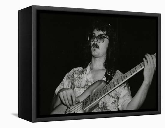 Dave Carpenter, Bass Guitarist with Buddy Richs Band, at the Royal Festival Hall, London, 1985-Denis Williams-Framed Stretched Canvas