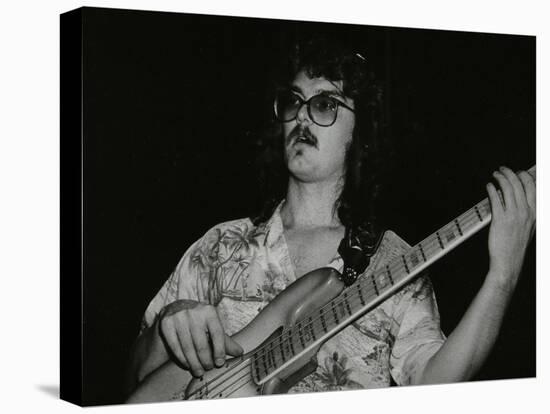 Dave Carpenter, Bass Guitarist with Buddy Richs Band, at the Royal Festival Hall, London, 1985-Denis Williams-Stretched Canvas