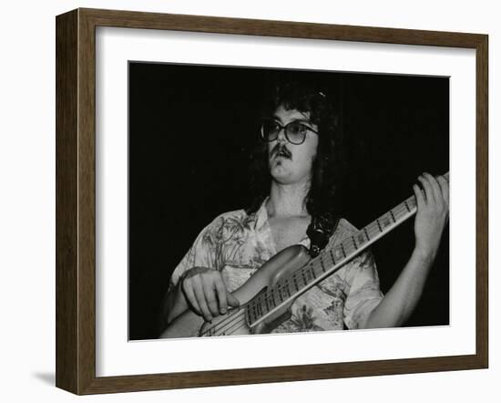 Dave Carpenter, Bass Guitarist with Buddy Richs Band, at the Royal Festival Hall, London, 1985-Denis Williams-Framed Photographic Print