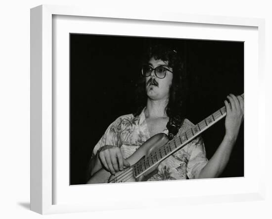 Dave Carpenter, Bass Guitarist with Buddy Richs Band, at the Royal Festival Hall, London, 1985-Denis Williams-Framed Photographic Print