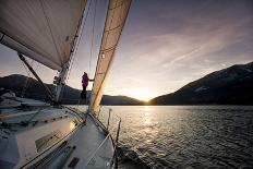 Spinnaker Sailing in British Columbia-Dave Heath-Photographic Print