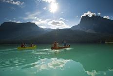 Two Couples Canoeing on Emerald Lake, California-Dave Heath-Photographic Print