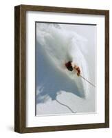 Dave Richards Skiing in Deep Powder Snow-Lee Cohen-Framed Photographic Print