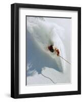 Dave Richards Skiing in Deep Powder Snow-Lee Cohen-Framed Photographic Print